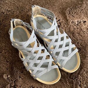 BareTraps Women's Light Blue Strappy Sandals